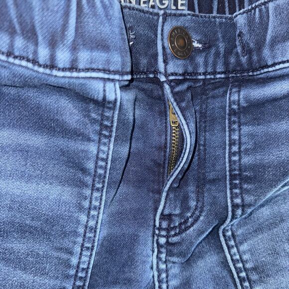 American Eagle Jeans Womens Size 000 Next Level Stretch Elastic Waist Cuff 22x27 - Picture 10 of 16